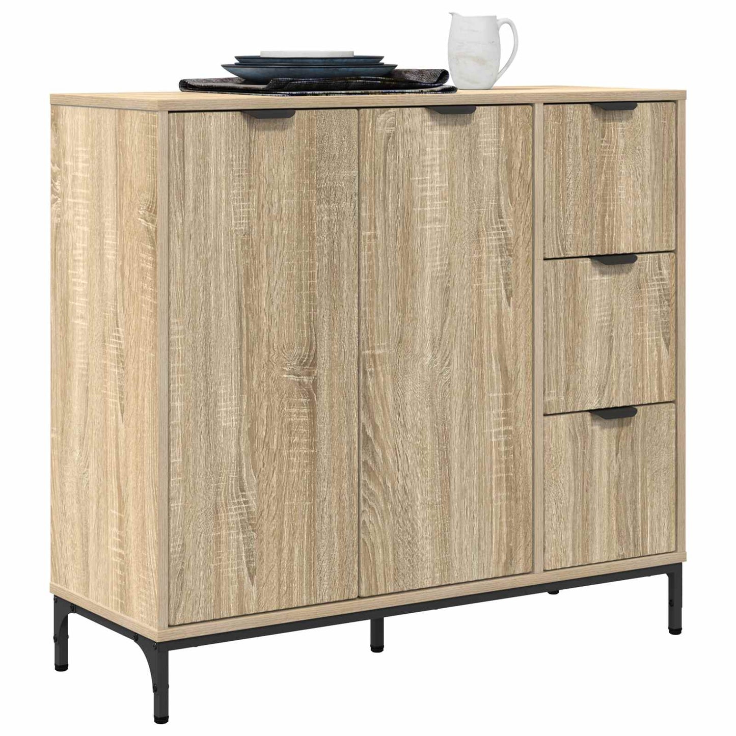 Sideboard Sonoma Oak 89.5 x 33 x 82 cm Engineered Wood