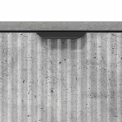 Sideboard Concrete Grey 89.5 x 33 x 82 cm Engineered Wood