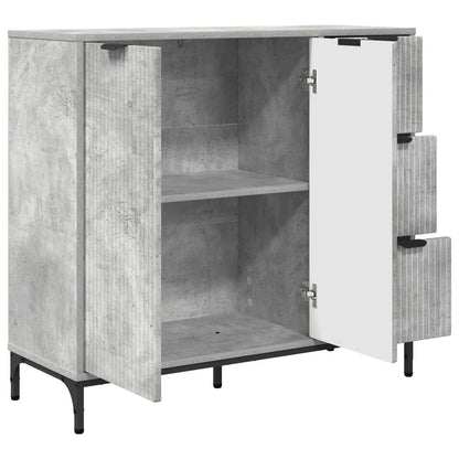 Sideboard Concrete Grey 89.5 x 33 x 82 cm Engineered Wood
