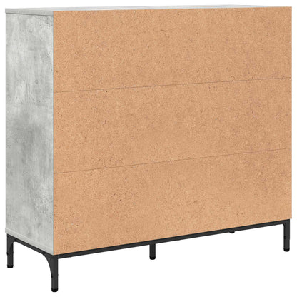 Sideboard Concrete Grey 89.5 x 33 x 82 cm Engineered Wood