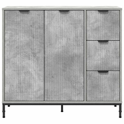 Sideboard Concrete Grey 89.5 x 33 x 82 cm Engineered Wood