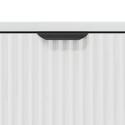 Sideboard High Gloss White 89.5 x 33 x 82 cm Engineered Wood