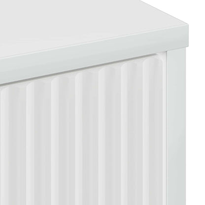 Sideboard High Gloss White 89.5 x 33 x 82 cm Engineered Wood