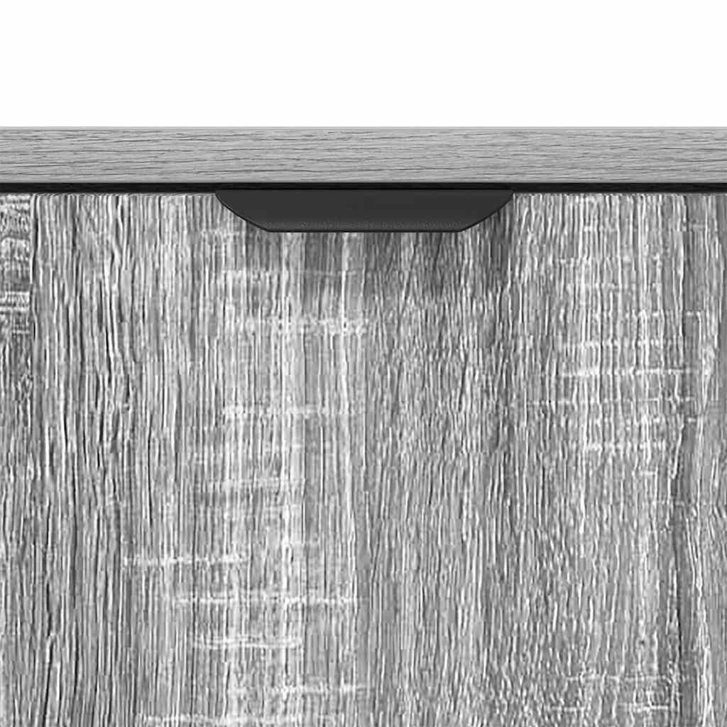Sideboard Grey Sonoma 89.5 x 33 x 82 cm Engineered Wood