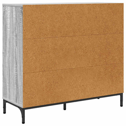 Sideboard Grey Sonoma 89.5 x 33 x 82 cm Engineered Wood