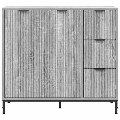 Sideboard Grey Sonoma 89.5 x 33 x 82 cm Engineered Wood