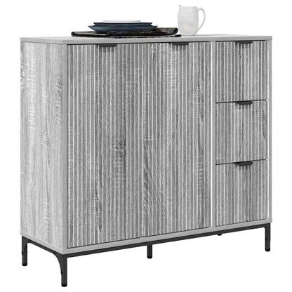 Sideboard Grey Sonoma 89.5 x 33 x 82 cm Engineered Wood