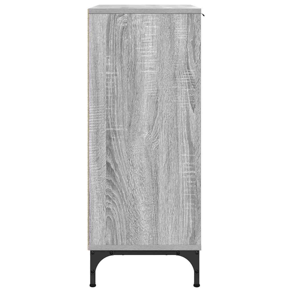 Sideboard Grey Sonoma 89.5 x 33 x 82 cm Engineered Wood