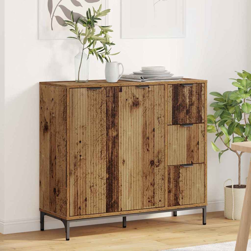 Sideboard Old Wood 89.5 x 33 x 82 cm Engineered Wood