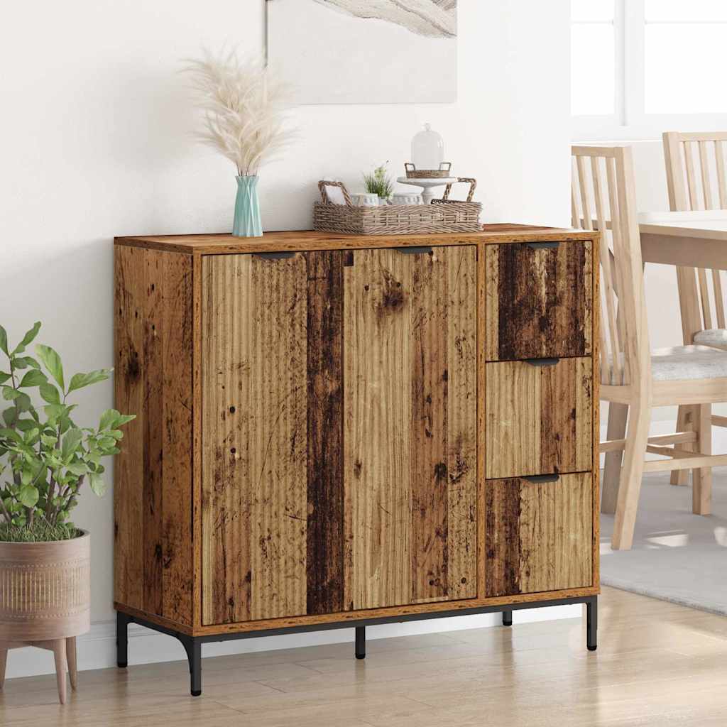 Sideboard Old Wood 89.5 x 33 x 82 cm Engineered Wood