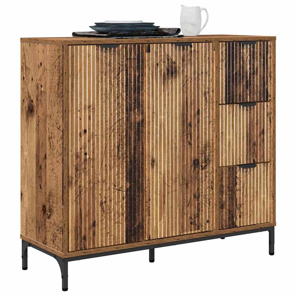 Sideboard Old Wood 89.5 x 33 x 82 cm Engineered Wood