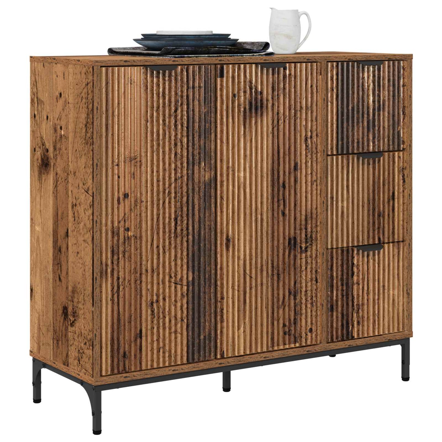 Sideboard Old Wood 89.5 x 33 x 82 cm Engineered Wood