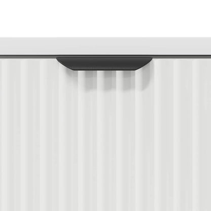 Bedside Table White 63.5 x 36 x 61 cm Engineered wood