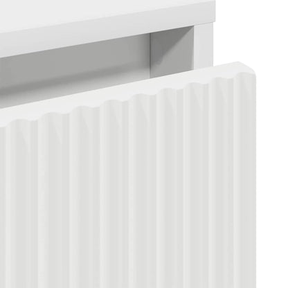 Bedside Table White 63.5 x 36 x 61 cm Engineered wood