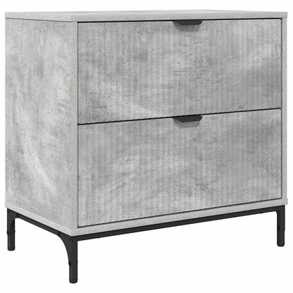 Bedside Table Concrete grey 63.5 x 36 x 61 cm Engineered wood