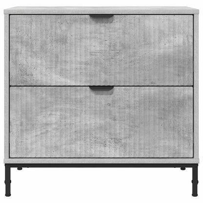 Bedside Table Concrete grey 63.5 x 36 x 61 cm Engineered wood