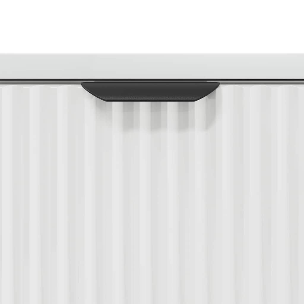 Bedside Table with Drawer High gloss white 63.5 x 36 x 61 cm