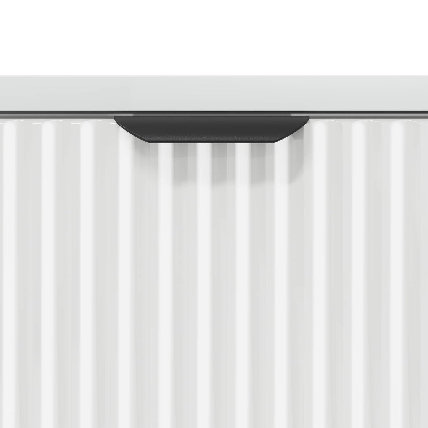 Bedside Table with Drawer High gloss white 63.5 x 36 x 61 cm