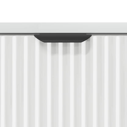 Bedside Table with Drawer High gloss white 63.5 x 36 x 61 cm
