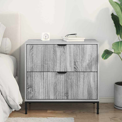 Bedside Table Grey sonoma 63.5 x 36 x 61 cm Engineered wood