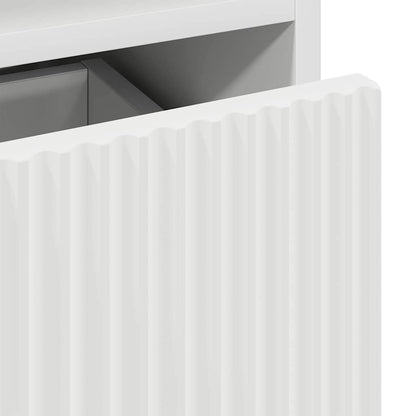 Bedside Cabinet White 49 x 36 x 61 cm Engineered wood