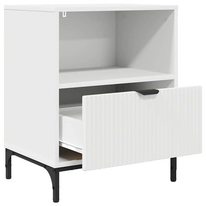 Bedside Cabinet White 49 x 36 x 61 cm Engineered wood