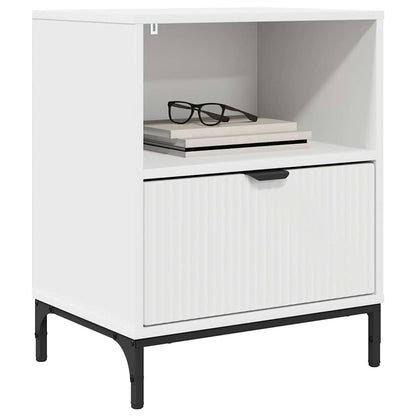 Bedside Cabinet White 49 x 36 x 61 cm Engineered wood