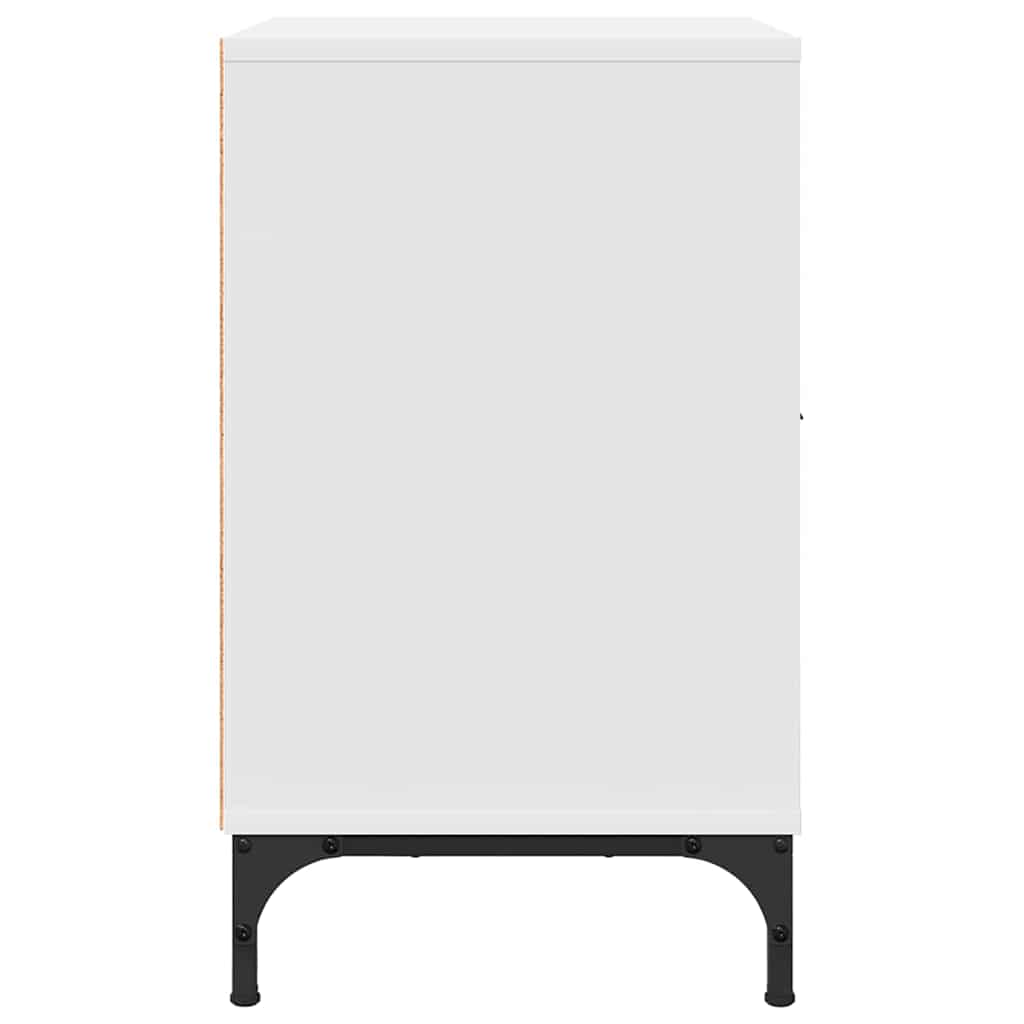 Bedside Cabinet White 49 x 36 x 61 cm Engineered wood