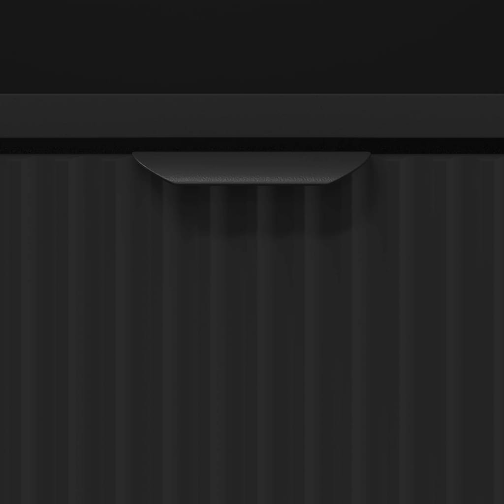 Bedside Cabinet 2 pcs Black 49 x 36 x 61 cm Engineered wood