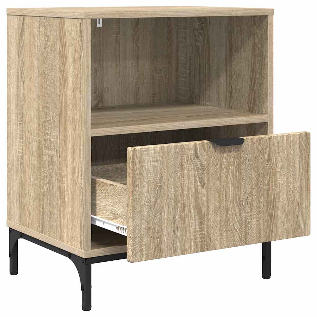 Bedside Cabinet Sonoma oak 49 x 36 x 61 cm Engineered wood