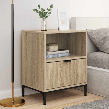 Bedside Cabinet with Drawer 2 pcs Sonoma oak 49 x 36 x 61 cm