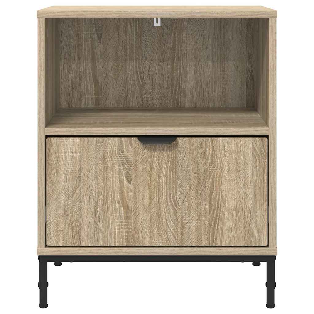 Bedside Cabinet with Drawer 2 pcs Sonoma oak 49 x 36 x 61 cm