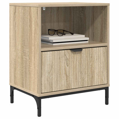 Bedside Cabinet with Drawer 2 pcs Sonoma oak 49 x 36 x 61 cm