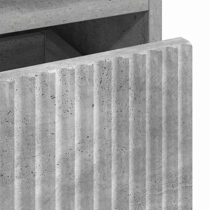 Bedside Cabinet Concrete grey 49 x 36 x 61 cm Engineered wood