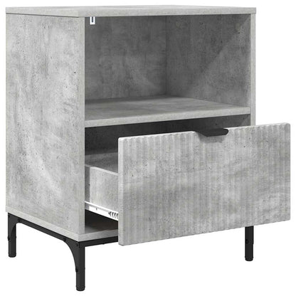 Bedside Cabinet Concrete grey 49 x 36 x 61 cm Engineered wood