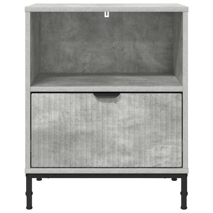 Bedside Cabinet Concrete grey 49 x 36 x 61 cm Engineered wood