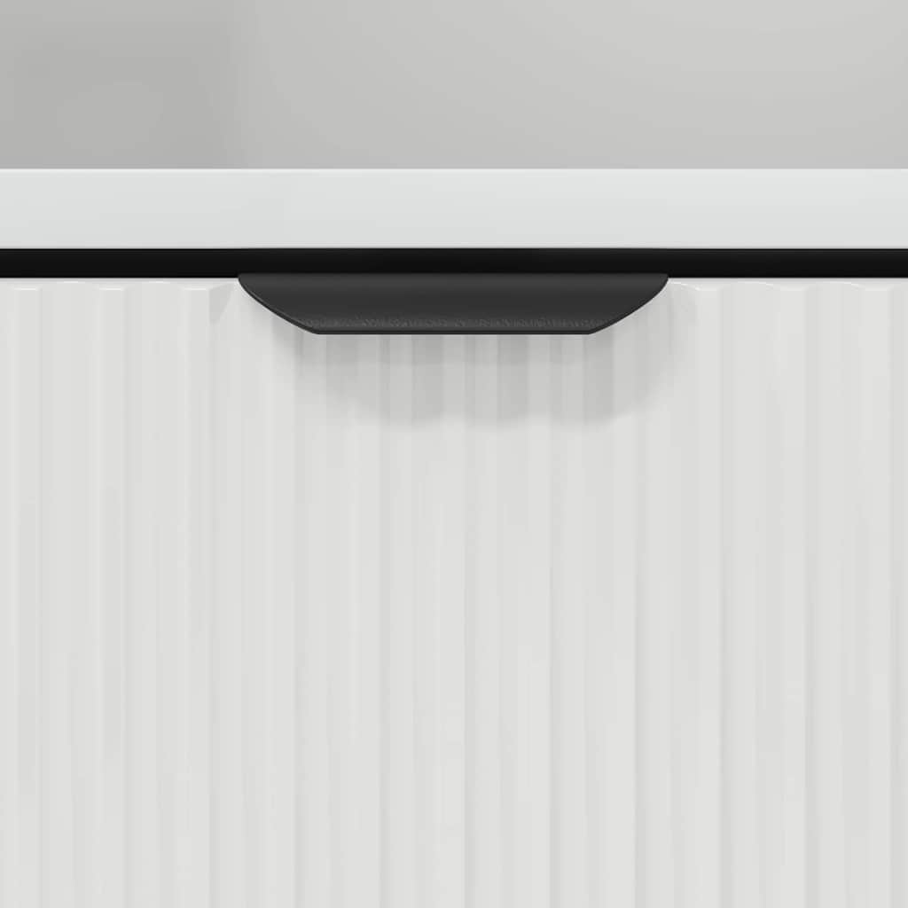 Bedside Cabinet with Drawer High gloss white 49 x 36 x 61 cm