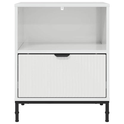Bedside Cabinet with Drawer High gloss white 49 x 36 x 61 cm