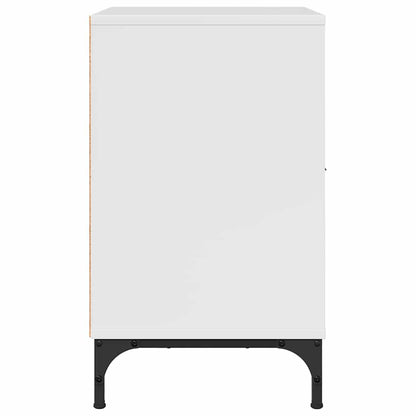 Bedside Cabinet with Drawer High gloss white 49 x 36 x 61 cm