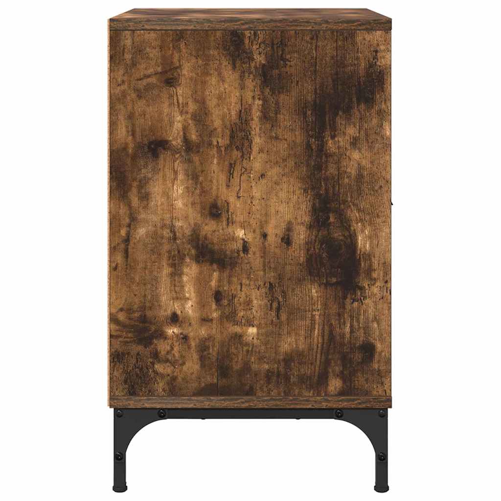 Bedside Cabinet Smoked oak 49 x 36 x 61 cm Engineered wood