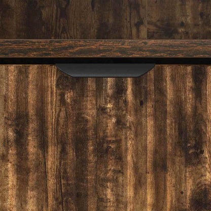 Bedside Cabinet with Drawer 2 pcs Smoked oak 49 x 36 x 61 cm