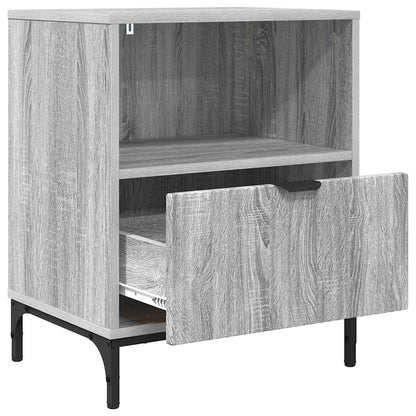 Bedside Cabinet Grey sonoma 49 x 36 x 61 cm Engineered wood