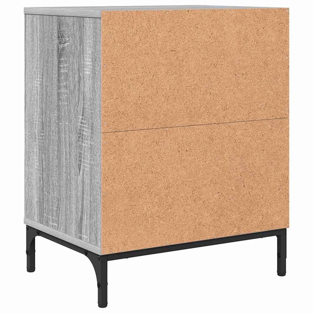 Bedside Cabinet Grey sonoma 49 x 36 x 61 cm Engineered wood