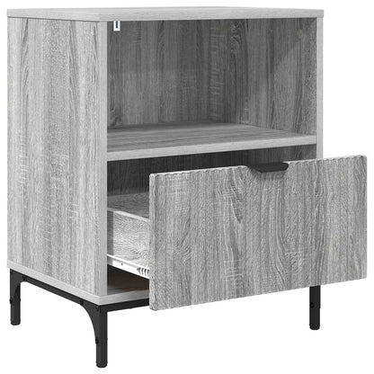 Bedside Cabinet with Drawer 2 pcs Grey sonoma 49 x 36 x 61 cm
