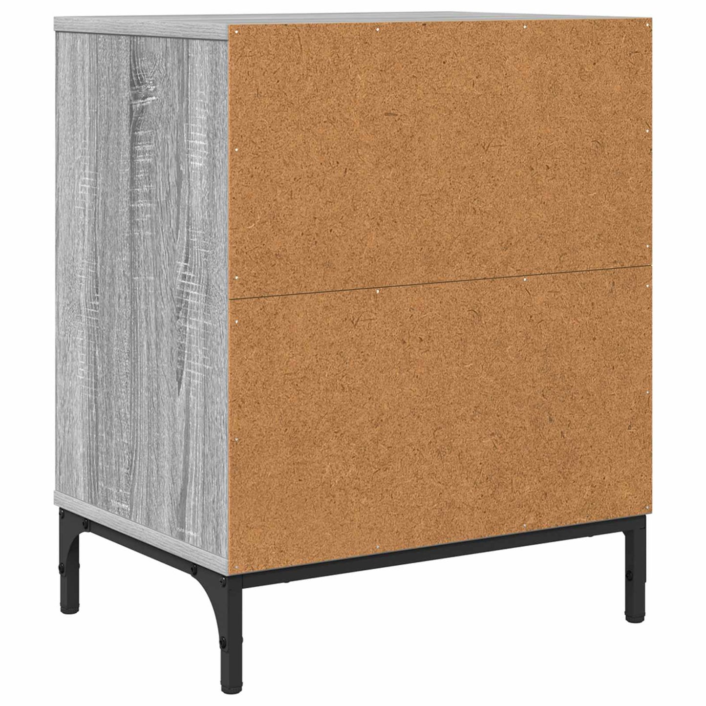 Bedside Cabinet with Drawer 2 pcs Grey sonoma 49 x 36 x 61 cm