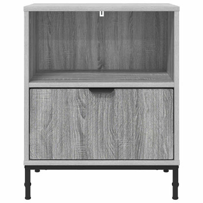 Bedside Cabinet with Drawer 2 pcs Grey sonoma 49 x 36 x 61 cm