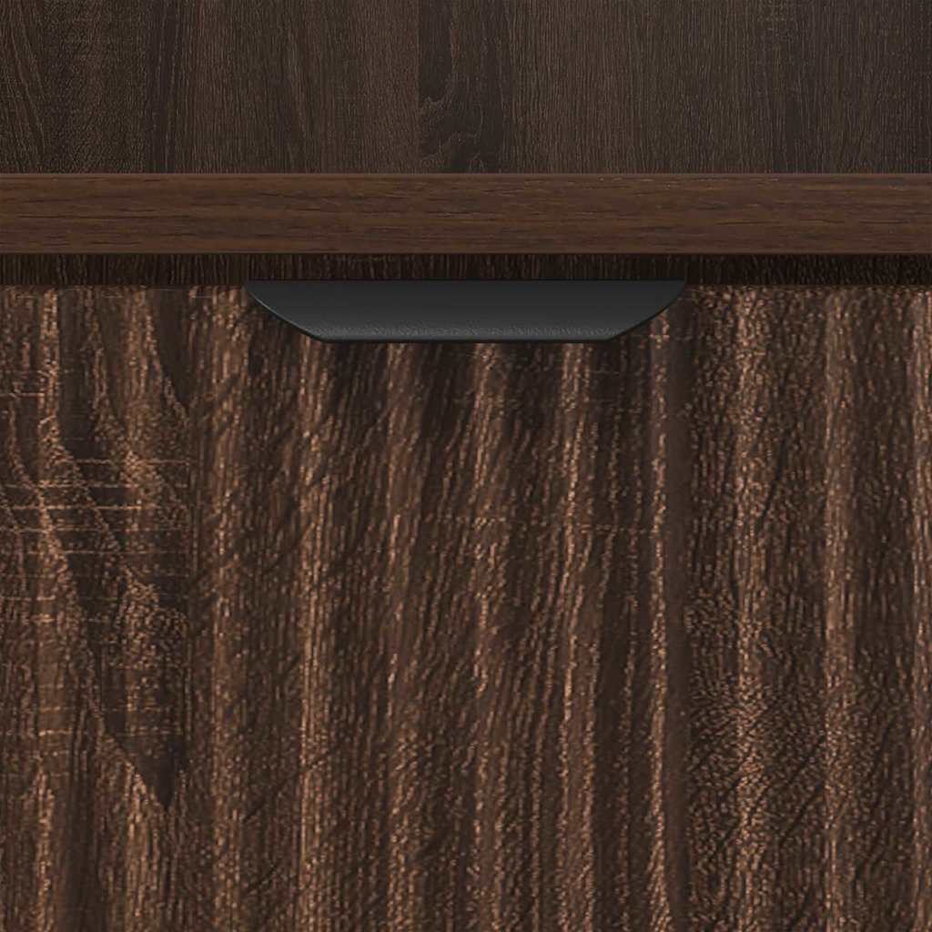 Bedside Cabinet 2 pcs Brown oak 49 x 36 x 61 cm Engineered wood
