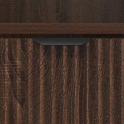 Bedside Cabinet 2 pcs Brown oak 49 x 36 x 61 cm Engineered wood