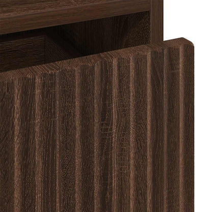 Bedside Cabinet 2 pcs Brown oak 49 x 36 x 61 cm Engineered wood