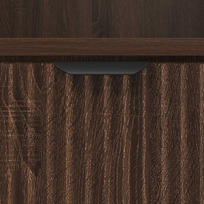 Bedside Cabinet 2 pcs Brown oak 49 x 36 x 61 cm Engineered wood